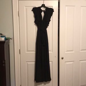 Black light weight silky jumpsuit